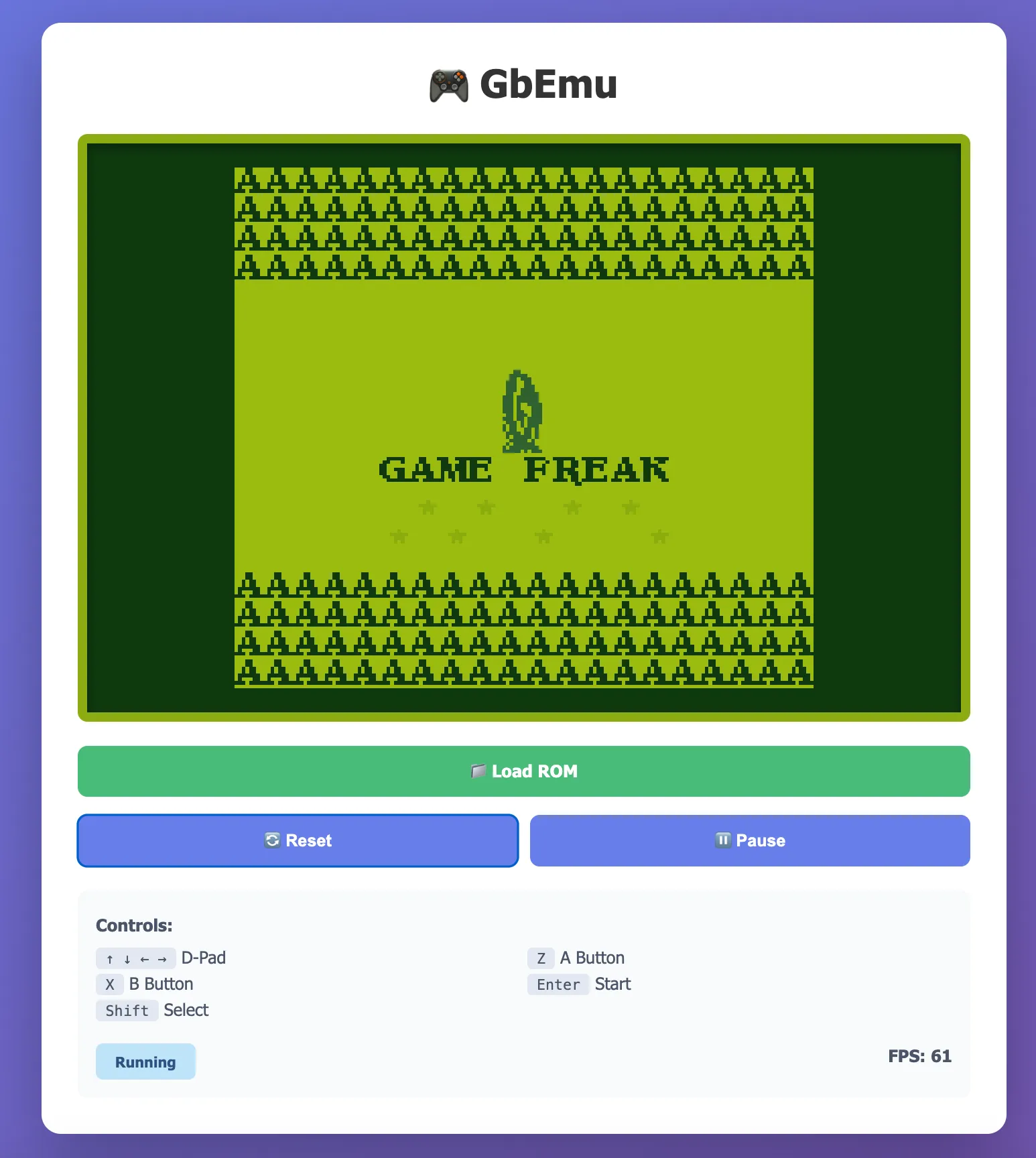 Pokemon Red title screen rendering with visual glitches